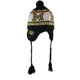 Missouri Tigers '47 Brand NCAA Wampa Knit Beanie Winter Pom Hat with Tassels